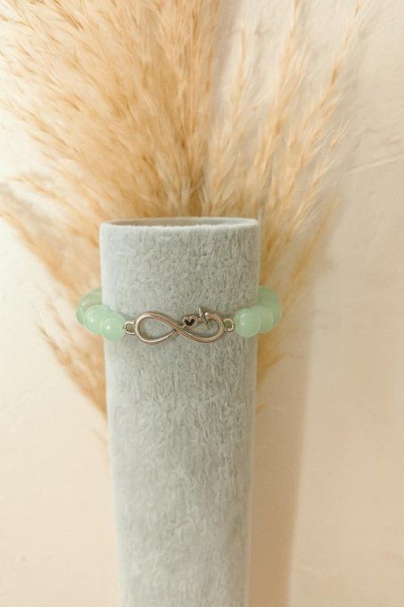 AVENTURINE VERTE 8mm SIGNE INFINI